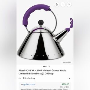 Alessi 9093 VA - 3909 Michael Graves Kettle Limited Edition